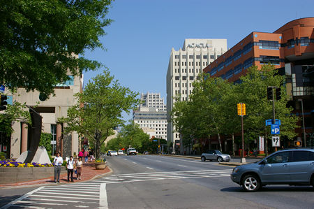 View of Wisconsin Ave. looking north from Elm St.