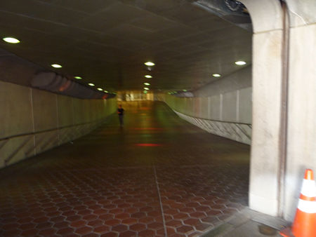 Tunnel to the Metro Station under Wisconsin Ave.