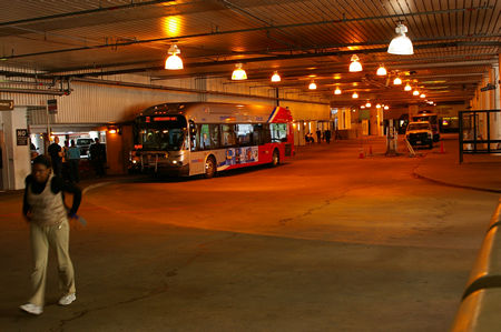 Southern side of bus bays.