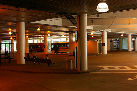 Northern side of bus bays.