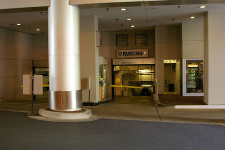 Parking entrance at the terminal.