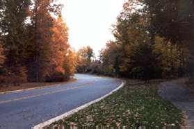 The trail is shown after crossing Waterfront Rd.