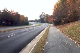 Turn right at Wiehle Av and follow the wide asphalt trail south along that road.