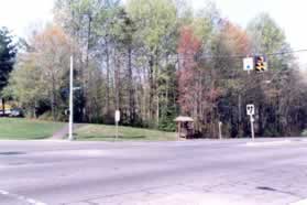 The walk starts at the Town Center Shopping Center. Cross Burke Centre Parkway on the western side of Burke Commons Rd.