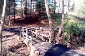 The path crosses a bridge.