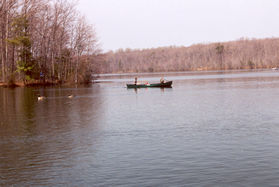 Boats may be rented at the marina.