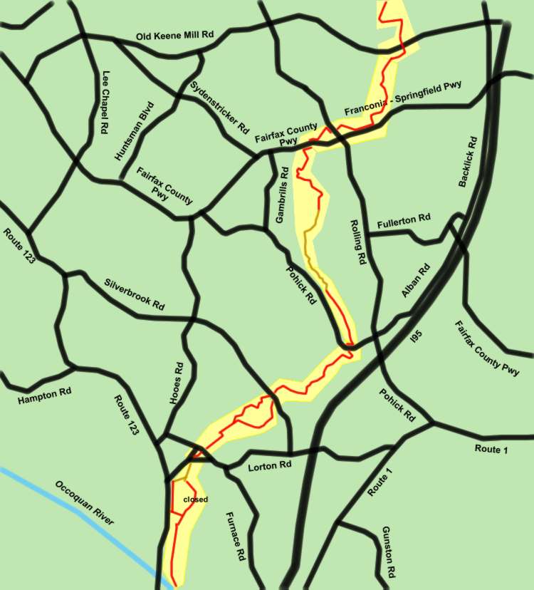 Click on any highlighted section to view detailed map of that section.