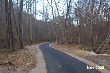 The trail crosses another small side stream.