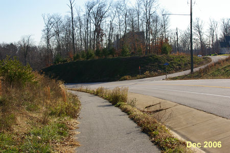 Turn right and follow the asphalt trail along Pohick Rd.