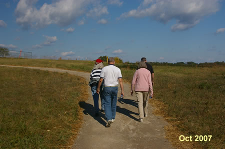 The next trail on the right leads to the Barrett House and a small parking area.