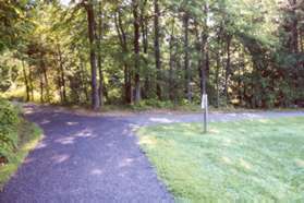 Turn right to follow the athletic field at the next trail intersection.