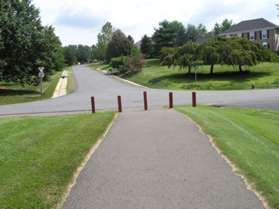 This portion of the trail walk ends at Days Farm Dr.