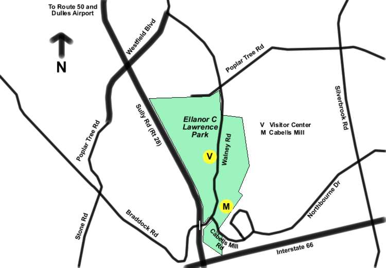 Ellanor C. Lawrence access routes.