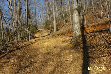 Walk back up the hill to the first wide trail on the right.