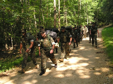 Marines at Great Falls Park.