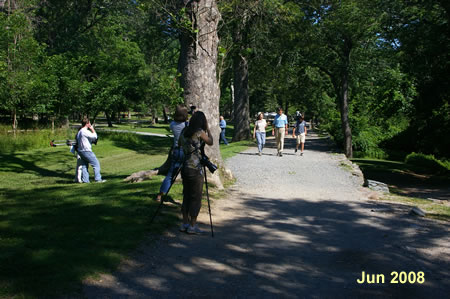 CNBC is shooting pictures of a Nature Conservancy group.