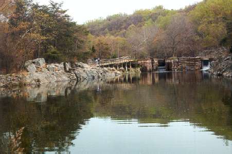 The rocky towpath ended near Lock 15.