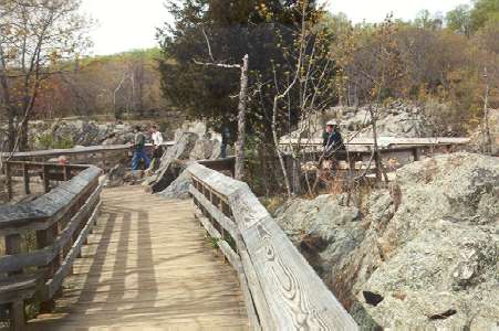 This is the observation area on the Maryland side of the river.  This overlooks the third channel of the river.