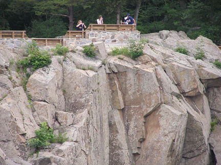 This is a view of overlook 1 from the Maryland side of the falls.