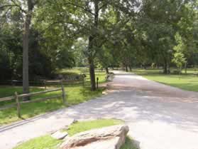 Turn left at the trail marked overlook 1 on the south side of the Visitor Center.