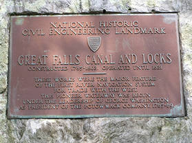 This plaque designates this site as a National Civil Engineering  Landmark.  You will see it on the other side of lock 1.  Click on the picture to read the plaque.