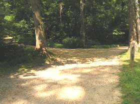 After passing back past lock 1 take the trail intersecting from the left.