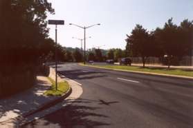 Turn left at Herndon Pkwy and follow the sidewalk along that street for one block.