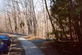 Turn right onto the asphalt path after passing Hunters Woods School.