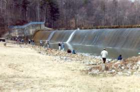 This picture was taken on the first day of the fishing season.