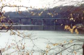 The railroad bridge can be seen from this point.