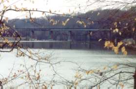 The railroad bridge can be seen from this point.