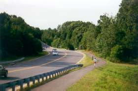 Follow the trail along Twin Branches Rd until Glade Dr.