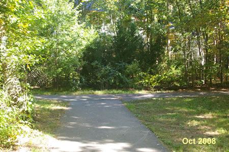 Turn right at the intersecting trail.