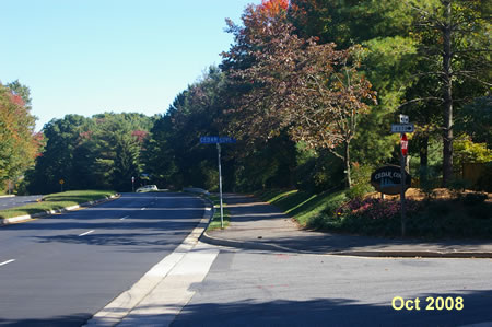 The trail crosses Cedar Cove Ct.