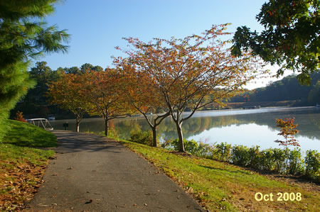 The Lake Audubon dam can be seen in the distance.