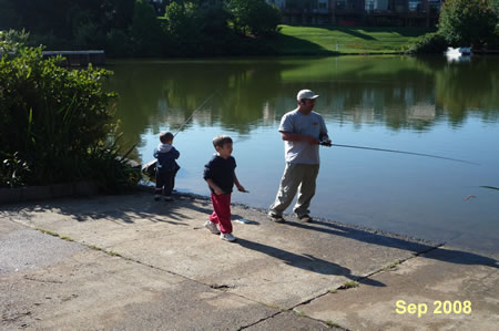 The boat ramp makes a good fishing splot.