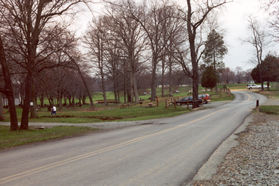 Turn left onto the gravel road just prior to the next stream crossing.