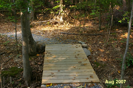 This is one of several new bridges in this section of trail.