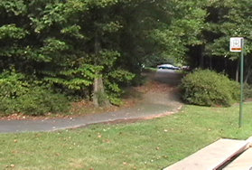 Turn right onto the asphalt trail on the other side of Lake Newport Rd. Turn left at the first trail intersection to walk towards the parking area.