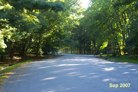 Turn right at Soapstone Dr and walk down the shoulder of that road.