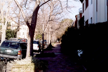 Turn right and follow the sidewalk 2 blocks along 28th St.