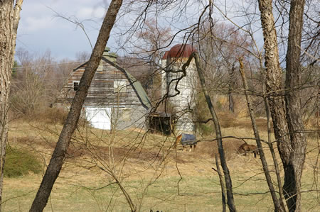 Notice the barn with horses on the north side of Difficult Run.