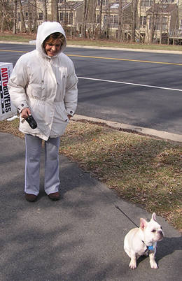 Winston and owner.