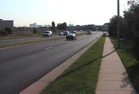 Turn right and follow the sidewalk along Sunrise Valley Drive for a short distance.