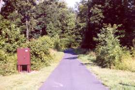 Start at Walnut Branch Rd heading west into a wooded area.