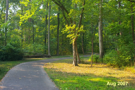 This is the start of the Herndon section of the trail.