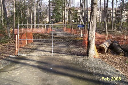 First stream crossing from Soapstone Dr. looking north.