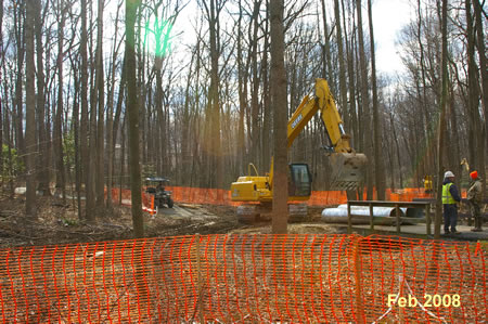 This is the same area looking southeast in both pictures.