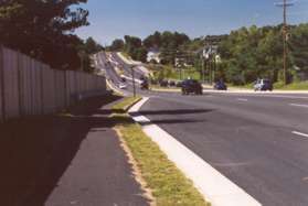 Turn left and follow the asphalt trail along Dranesville Rd.
