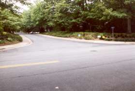 Turn left at the intersection with Scandia Circle following the sidewalk on the left of that street.